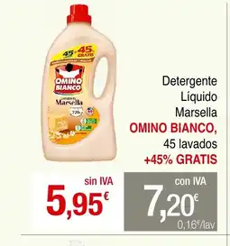 mycash profesional OMINO BIANCO Detergente Líquido Marsella oferta