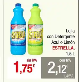 mycash profesional ESTRELLA Lejía con Detergente Azul o Limón oferta