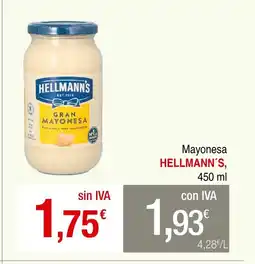 mycash profesional HELLMANN'S Mayonesa oferta