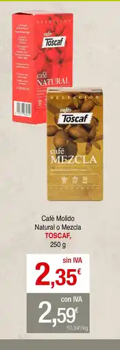 mycash profesional TOSCAF Cafe Molido Natural o Mezcla oferta