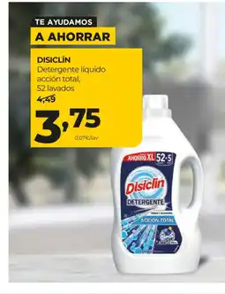 Alimerka DISICLÍN Detergente líquido acción total, 52 lavados oferta