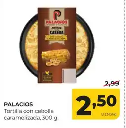 Alimerka PALACIOS Tortilla con cebolla caramelizada oferta