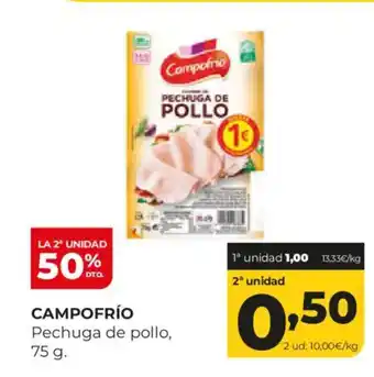 Alimerka CAMPOFRÍO Pechuga de pollo oferta