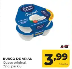 Alimerka BURGO DE ARIAS Queso original oferta