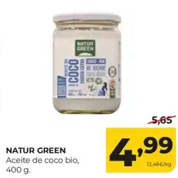 Alimerka NATUR GREEN Aceite de coco bio oferta