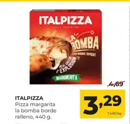Alimerka ITALPIZZA Pizza margarita la bomba borde relleno oferta