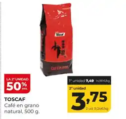 Alimerka TOSCAF Café en grano natural oferta