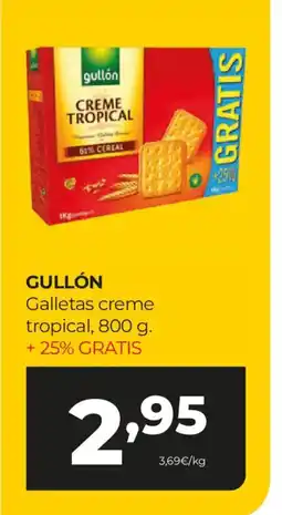 Alimerka GULLÓN Galletas creme tropical oferta