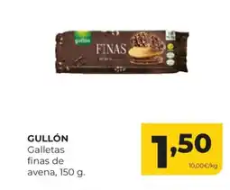 Alimerka GULLÓN Galletas finas de avena oferta