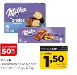 Alimerka MILKA Bizcochito cake & choc o tender. oferta