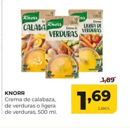 Alimerka KNORR Crema de calabaza, de verduras o ligera de verduras oferta