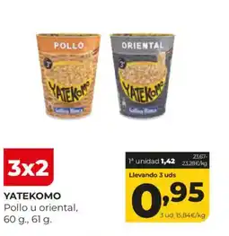 Alimerka YATEKOMO Pollo u oriental oferta