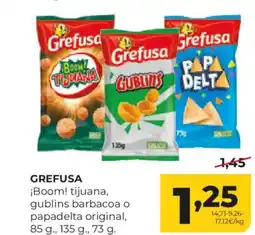 Alimerka GREFUSA ¡Boom! tijuana, gublins barbacoa o papadelta original oferta