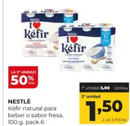 Alimerka NESTLÉ Kéfir natural para beber o sabor fresa oferta