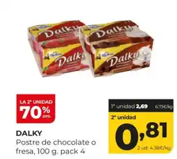 Alimerka DALKY Postre de chocolate o fresa oferta