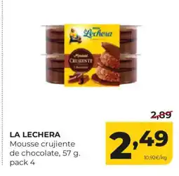 Alimerka LA LECHERA Mousse crujiente de chocolate oferta