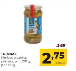 Alimerka TORERAS Kimbos picantes primera oferta