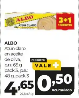 Alimerka ALBO Atún claro en aceite de oliva oferta