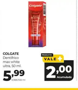 Alimerka COLGATE Dentifrico max white ultra oferta