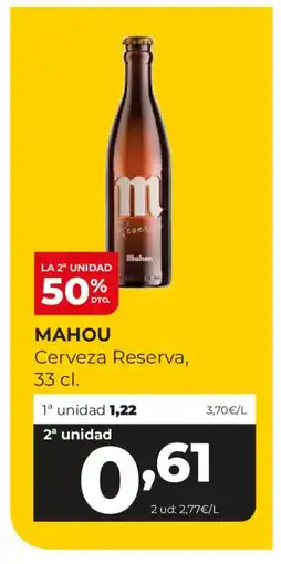 Alimerka MAHOU Cerveza Reserva oferta