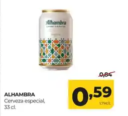 Alimerka ALHAMBRA Cerveza especial oferta