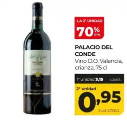 Alimerka PALACIO DEL CONDE Vino D.O. Valencia, crianza oferta