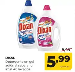 Alimerka DIXAN Detergente en gel adiós al separar o azul, 40 lavados oferta
