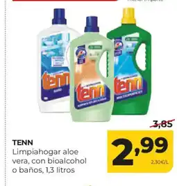Alimerka TENN Limpiahogar aloe vera, con bioalcohol o baños, oferta