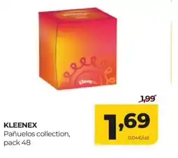 Alimerka KLEENEX Pañuelos collection, pack 48 oferta