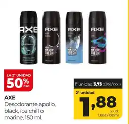 Alimerka AXE Desodorante apollo, black, ice chill o marine oferta