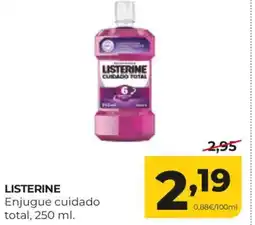 Alimerka LISTERINE Enjugue cuidado total oferta