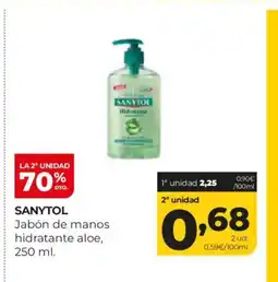 Alimerka SANYTOL Jabón de manos hidratante aloe oferta