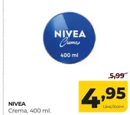 Alimerka NIVEA Crema, oferta