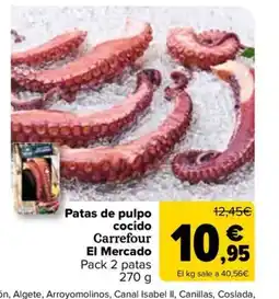 Carrefour Market Patas de pulpo cocido oferta