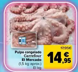 Carrefour Market CARREFOUR EL MERCADO Pulpo congelado oferta