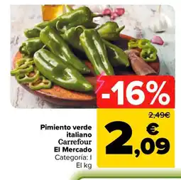 Carrefour Market CARREFOUR EL MERCADO Pimiento verde italiano oferta