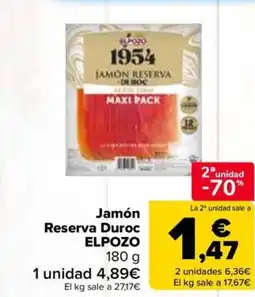 Carrefour Market ELPOZO Jamón Reserva Duroc oferta