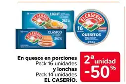 Carrefour Market EL CASERÍO En quesos en porciones oferta
