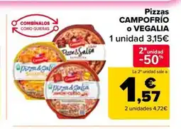 Carrefour Market CAMPOFRÍO O VEGELIA Pizzas oferta