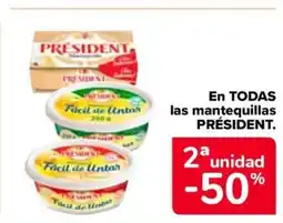 Carrefour Market PRÉSIDENT. En TODAS las mantequillas oferta