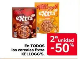 Carrefour Market KELLOGG'S En TODOS los cereales Extra oferta