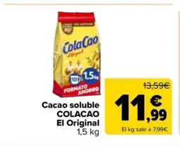 Carrefour Market COLACAO EL ORIGINAL Cacao soluble oferta