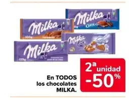 Carrefour Market MILKA En TODOS los chocolates oferta