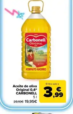 Carrefour Market CARBONELL Aceite de oliva Original 0,4° oferta