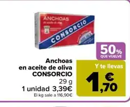 Carrefour Market CONSORCIO Anchoas en aceite de oliva oferta