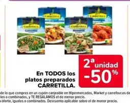Carrefour Market CARRETILLA En TODOS los platos preparados oferta