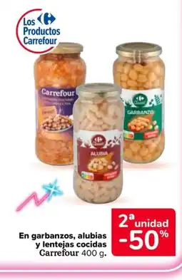 Carrefour Market CARREFOUR En garbanzos, alubias y lentejas cocidas oferta