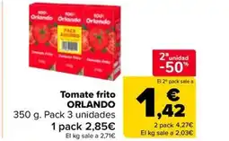 Carrefour Market ORLANDO Tomate frito oferta