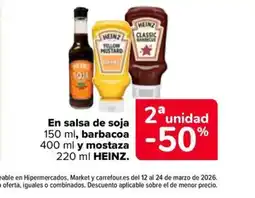 Carrefour Market HEINZ En salsa de soja barbacoa oferta