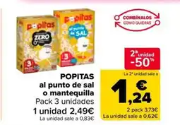 Carrefour Market POPITAS al punto de sal o mantequilla oferta